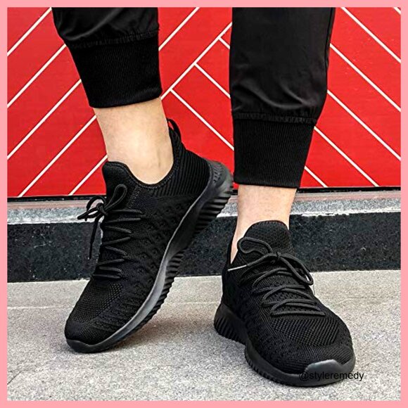 Slip On Walking Shoes Lightweight Breathable Non Slip Running Sneakers main image 5